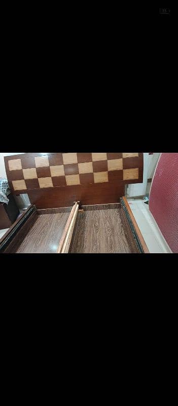 double bed king size low profile 0