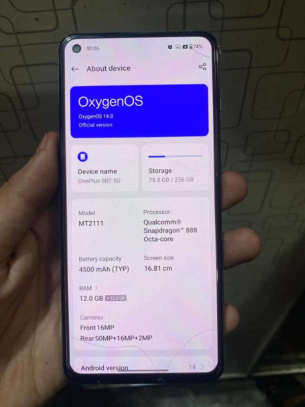 One plus 9RT 5G 3