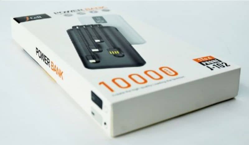 10000mah Powerbank with 4 in 1 Built in Cable 5V 2A Powerbank 5