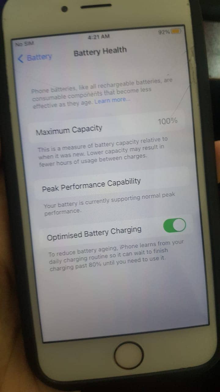 PUBG iPhone 6S & All Apps Working PTA Approved, 100% Battery Health 7