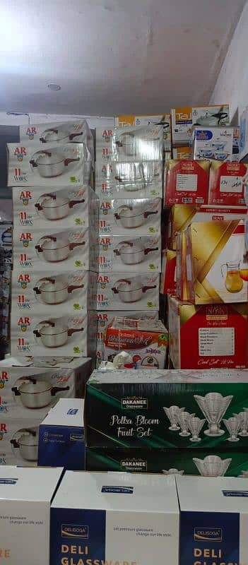 All type of crockery set available  Stainless steel Non-stick. 14