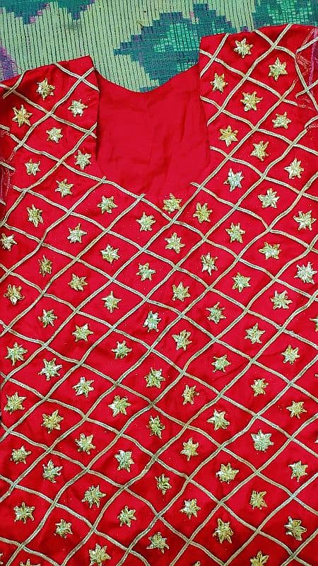 two piece dress net Dupatta net shirt 1