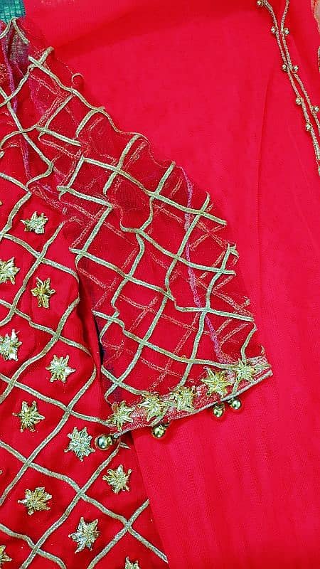 two piece dress net Dupatta net shirt 2