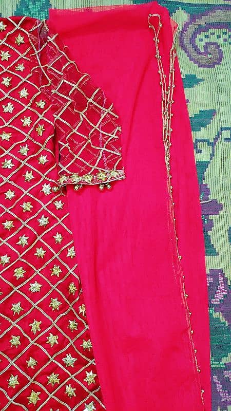 two piece dress net Dupatta net shirt 3
