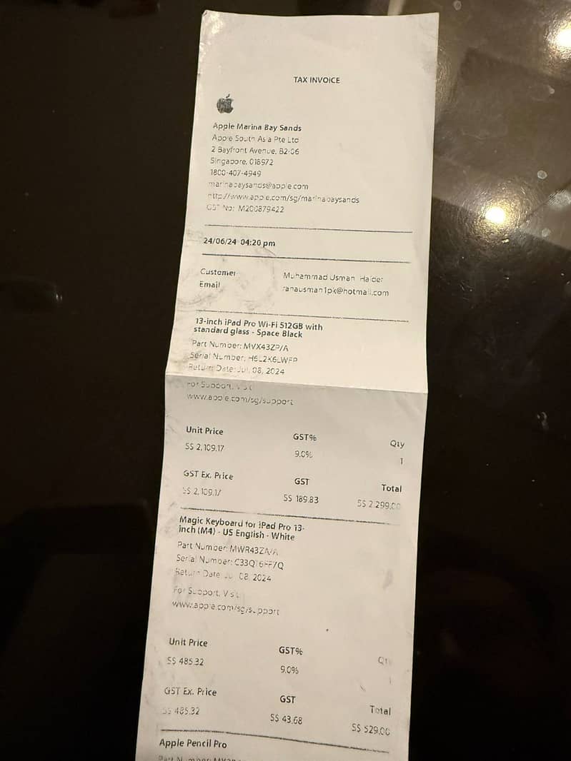 Apple Ipad Pro M4 13” with Keyboard & Apple Pencil 2 8
