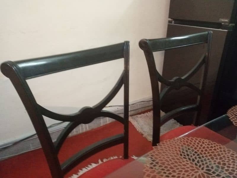 solid sheesham wood dining table with 6 chairs 1