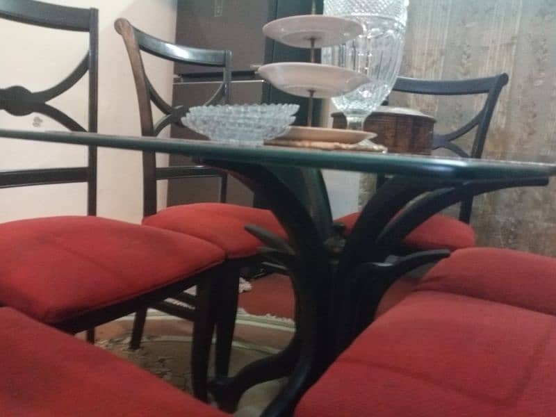 solid sheesham wood dining table with 6 chairs 3
