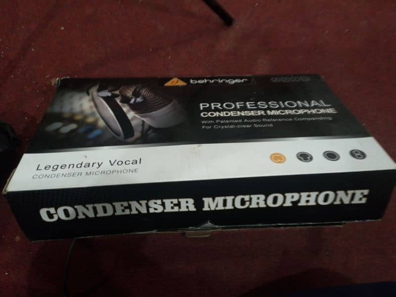 Condenser microphone and sound card set 1