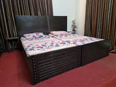 2 Single bed in ashwood