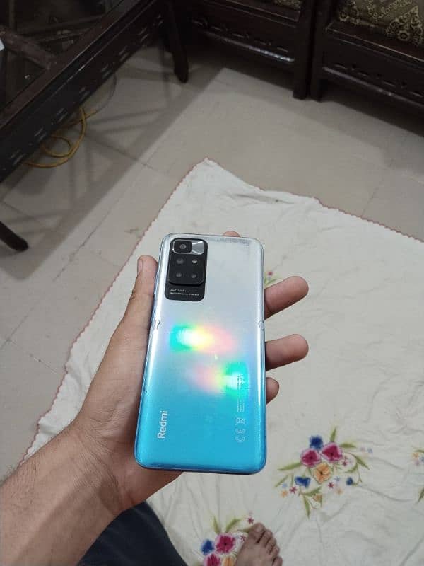 Redmi 10 4/64 with original box and charger 7 by 10 condition 0
