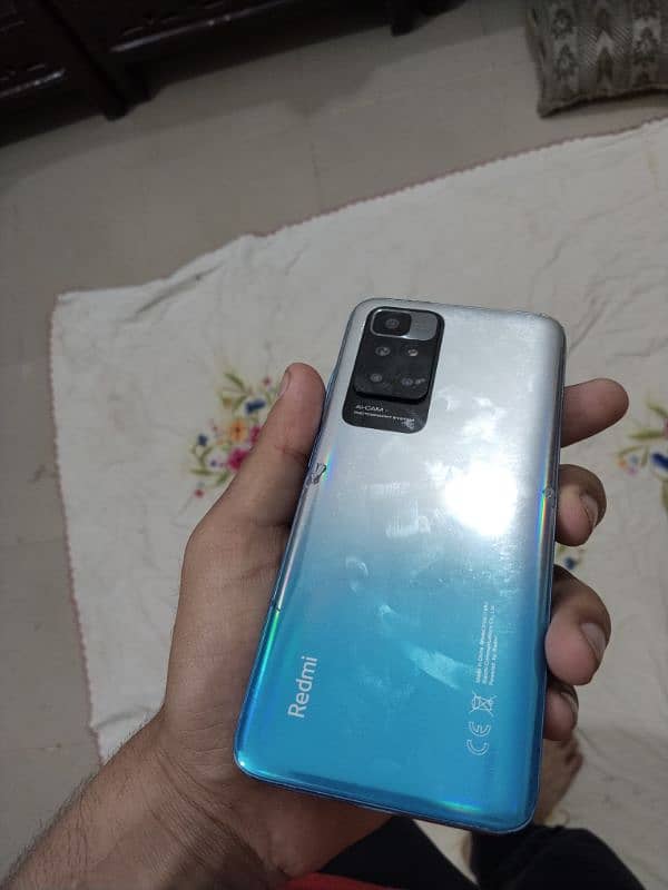 Redmi 10 4/64 with original box and charger 7 by 10 condition 3