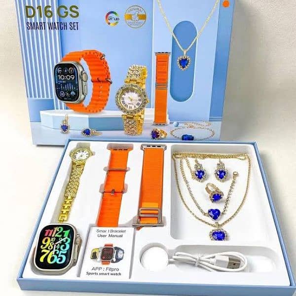 D16 GS Super Amoled Smart Watch Suite Pack 0