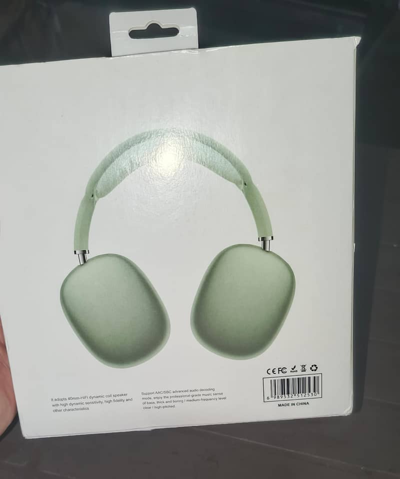 P9 PRO Max Wireless Bluetooth Headset with Mic, Noise Cancelling, Ste 6