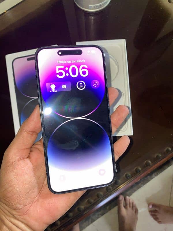 IPhone 14PRO MAX WITH BOX WATER PACK 2