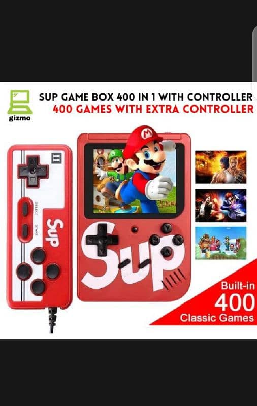 SUP GAME BOX PLUS CONSOLE with controller  400 built in games 0