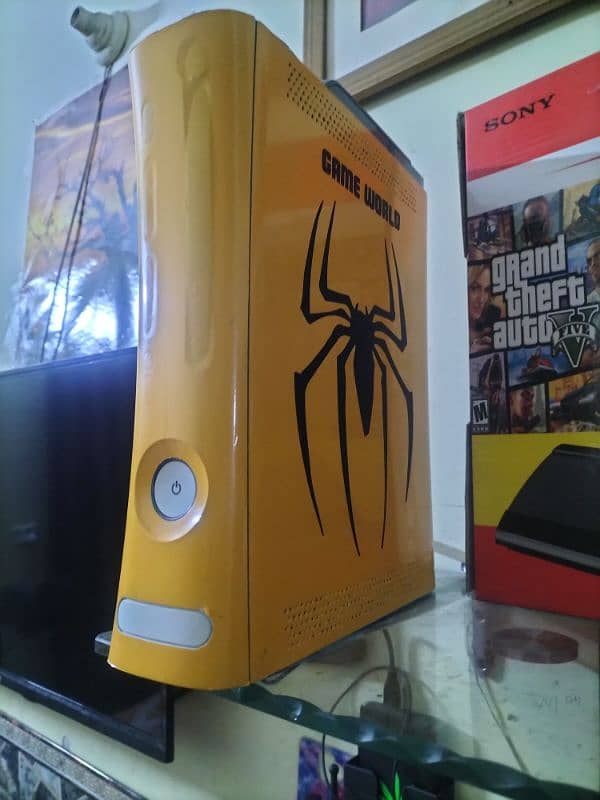 x box 360 wriless one Controler 45 bultin. games install   03084017127 3
