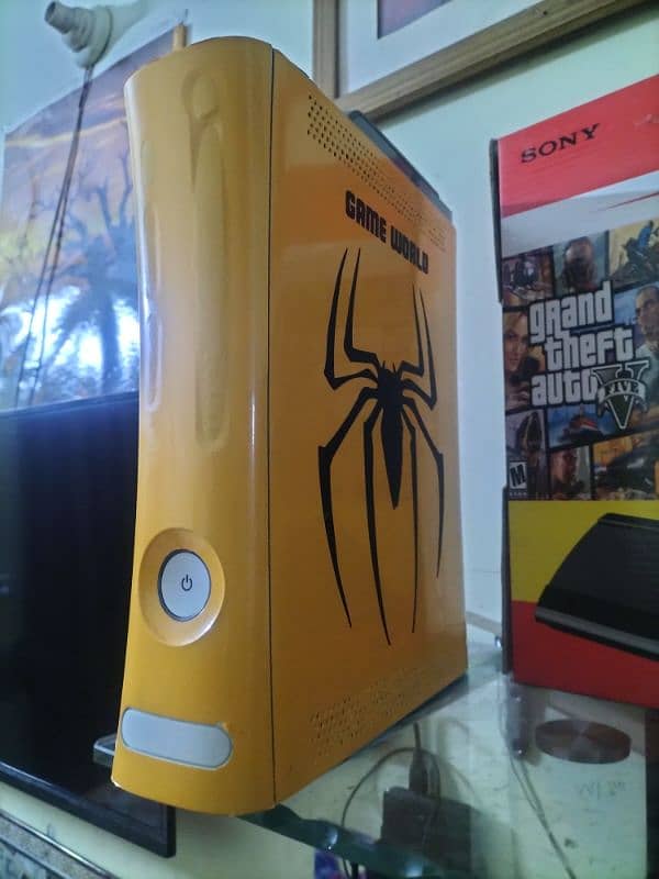 x box 360 wriless one Controler 45 bultin. games install   03084017127 4