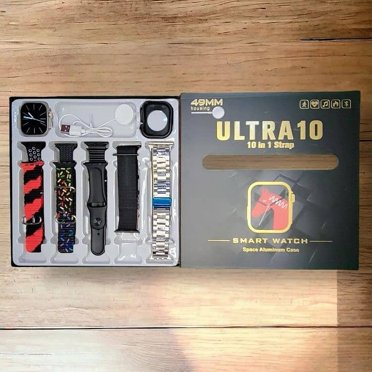 Ultra 10 Smartwatch | Mobile Watch with 10 Interchangeable Straps 1