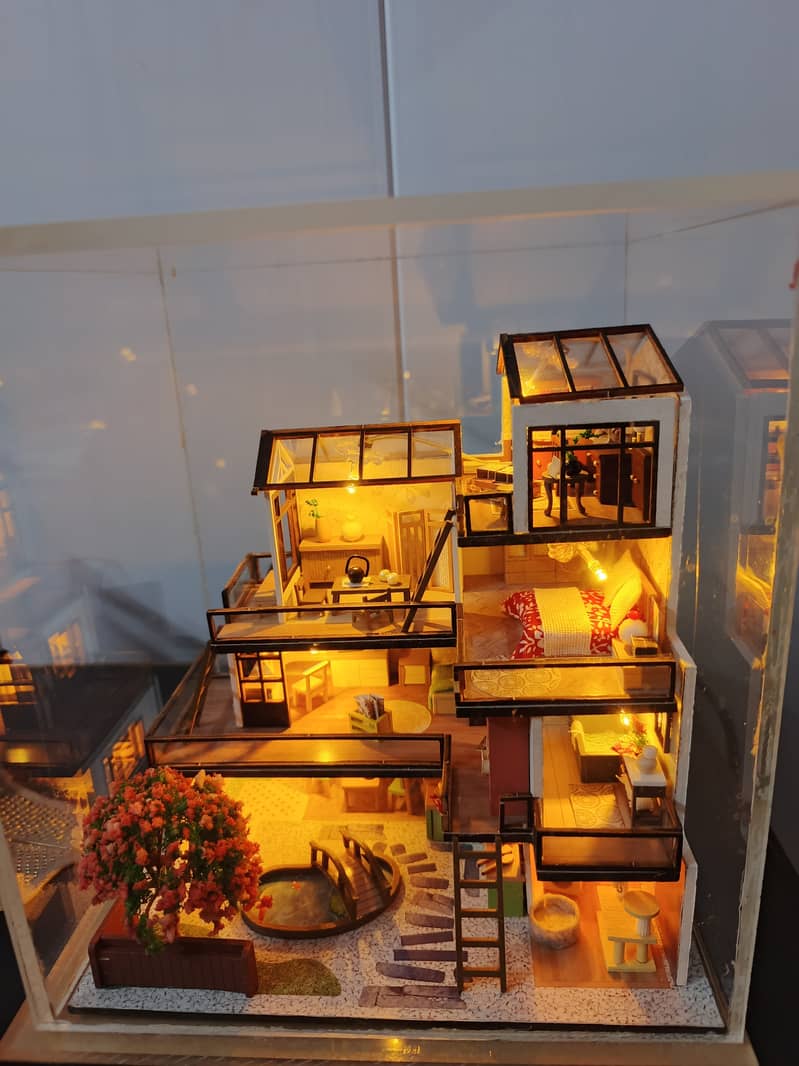 DIY Imported and Hand Assembled Model House for Aesthetic Homes Decora 0