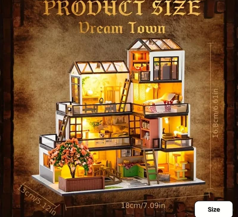 DIY Imported and Hand Assembled Model House for Aesthetic Homes Decora 1