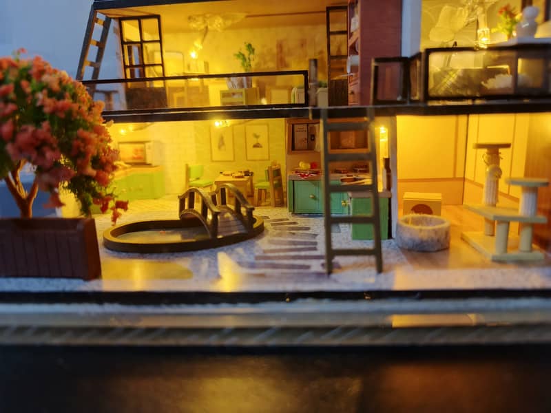 DIY Imported and Hand Assembled Model House for Aesthetic Homes Decora 2