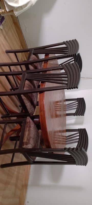 6 chairs with table 1