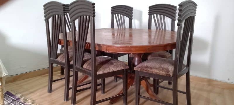 6 chairs with table 2