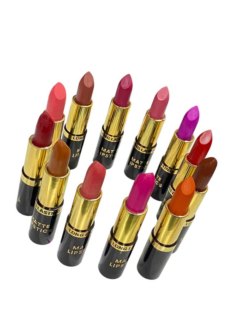 lipstick multicolor / Matte Finish Cream Lipstick Set / Maskara 1