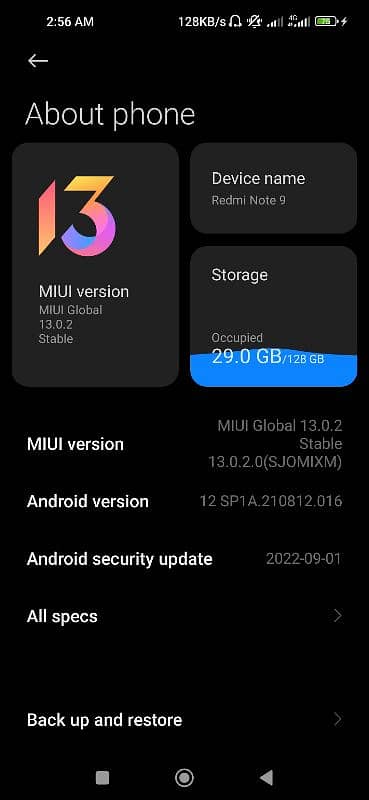 ridmi note 9 4.128 0