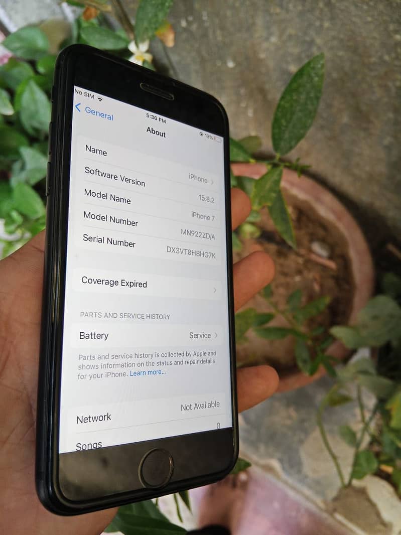 IPhone 7 Software version 15.8. 2 Non Pta 128Gb hai Exchange possible 1