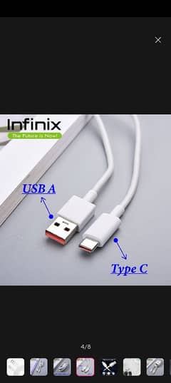 Infinix cable type c and android both are available