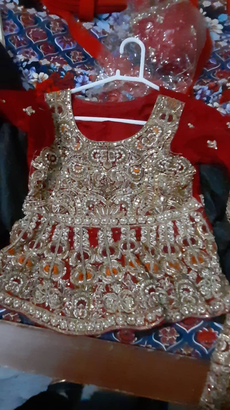 Bridal Tail Lehnga with Embellished Pouch – Worn Once 1