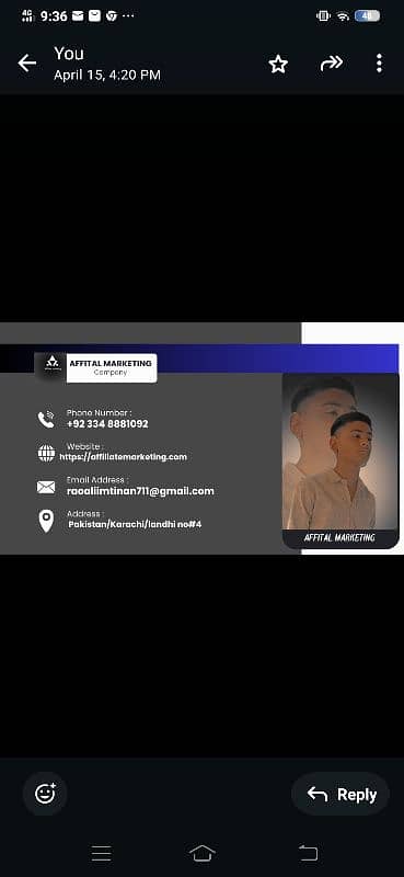 contact writing 8