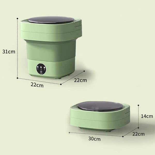 Portable mini washing machine -1 Pc Foldable 30W cleaning solution 1