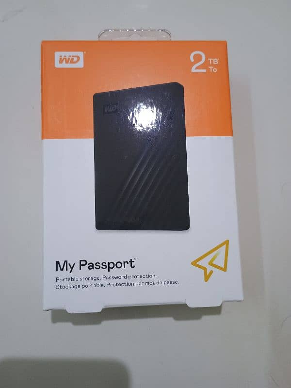 WD My Passport 2TB External USB 3.0 Portable Hard Drive 0