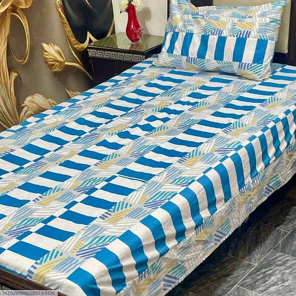 2 pcs bed sheet cotton sotton single bed sheet size single big bed 0