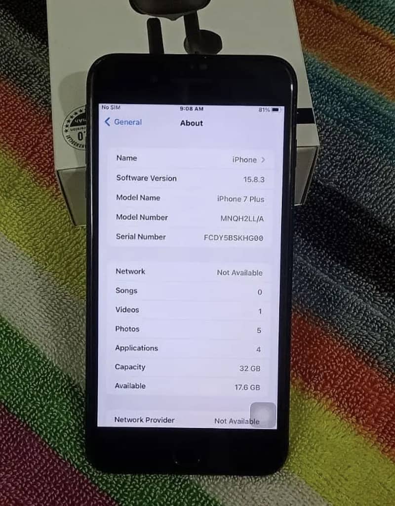 iphone 7plus 32gb  JV pta proved Good condtion No exchange 4