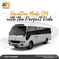 Toyota Hiace Grand Cabin van Rent Events, Weddings, Tours, Rent a Car