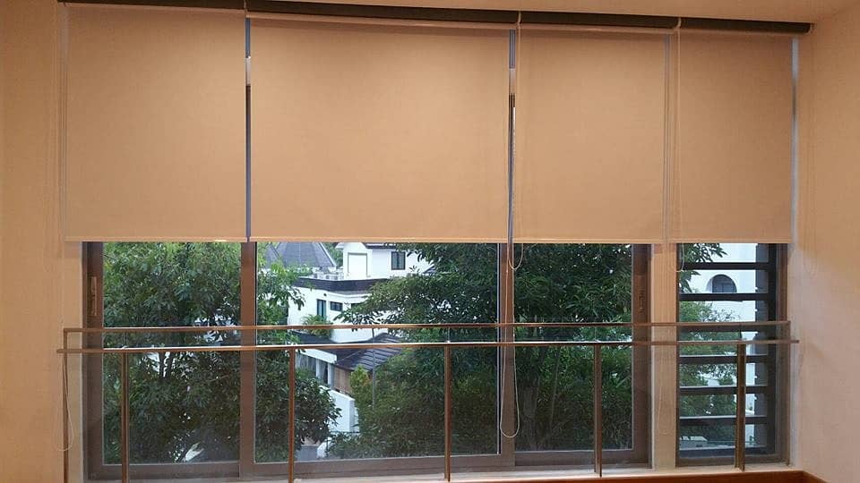 Roller Blinds Window Blinds Wooden Floor Remote control blinds carpet 1