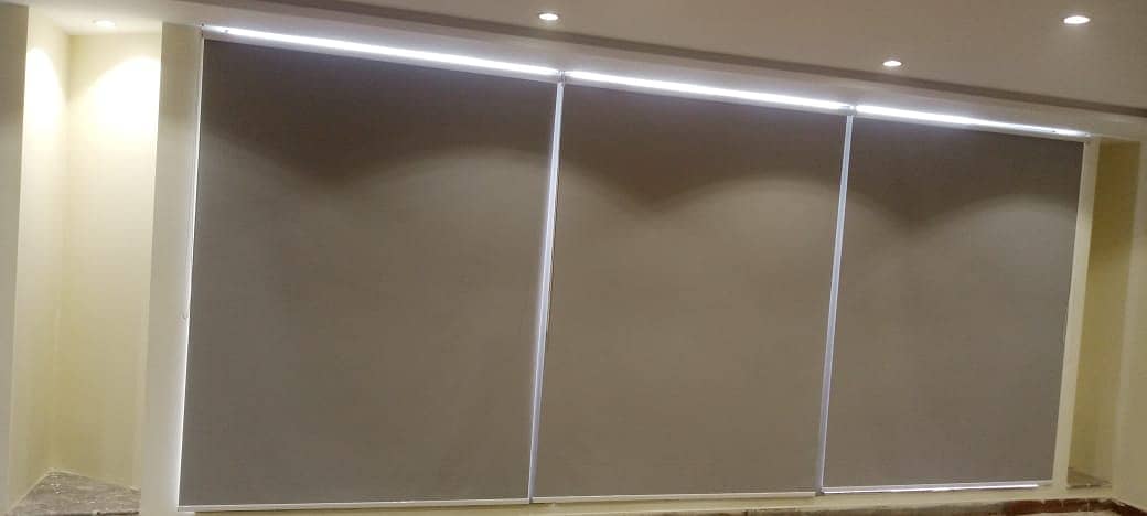 Roller Blinds Window Blinds Wooden Floor Remote control blinds carpet 14
