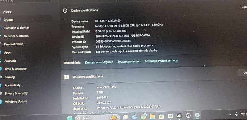 Intel Core i5 8th Gen Laptop | 8GB RAM | 256GB HDD | 1