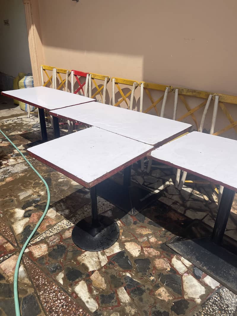 3 Tables & 10 chair  and Chunter available second hand 0