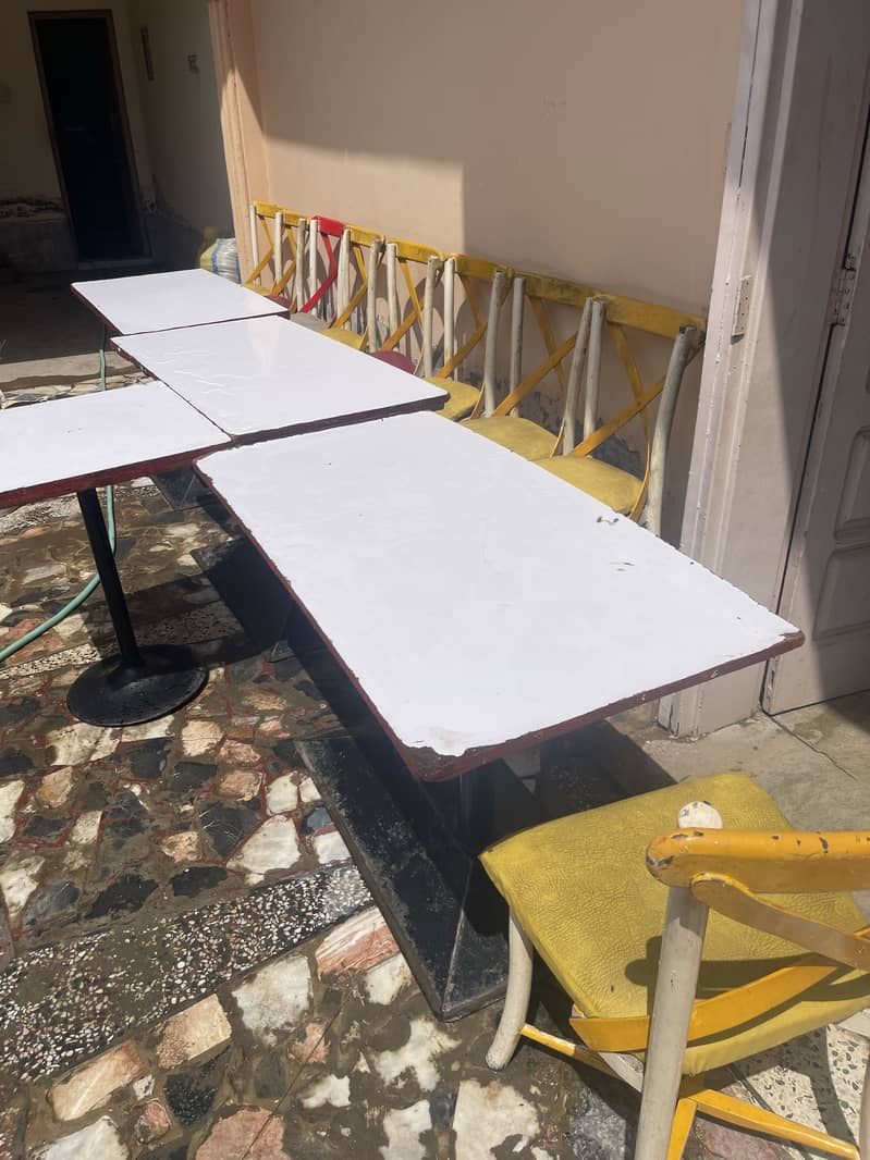 3 Tables & 10 chair  and Chunter available second hand 2