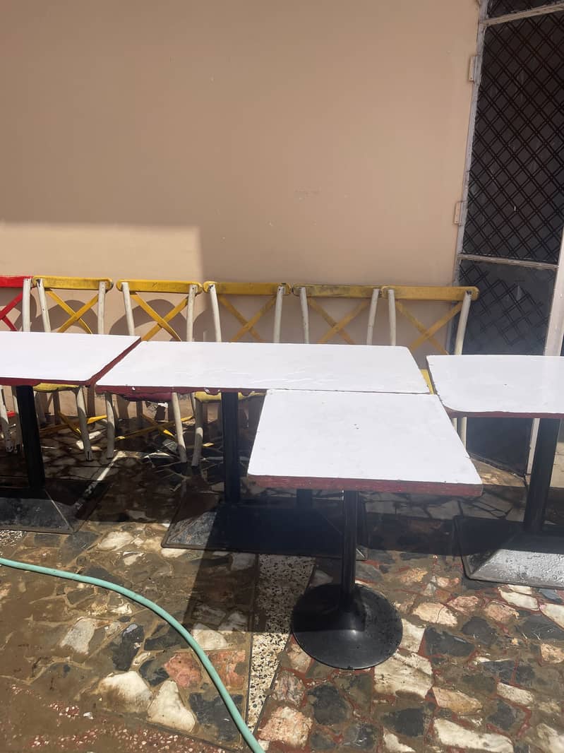 3 Tables & 10 chair  and Chunter available second hand 3