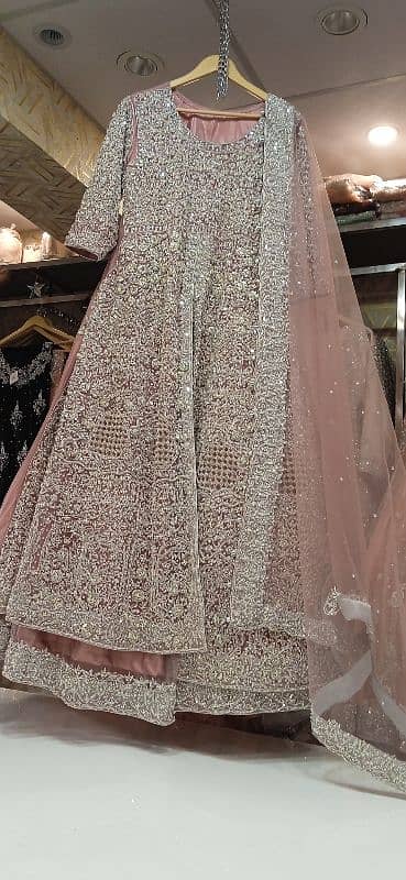 Full heavy work beautiful bridal walima maxi 0
