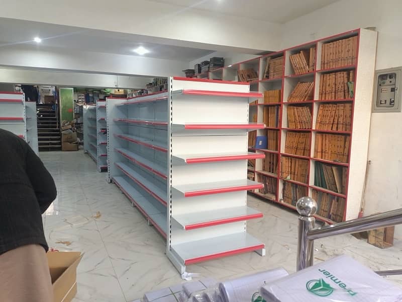 Grocery Rack/Mart Rack/Iron Shelf Rack/Used Rack/Gondola Rack For Sale 5