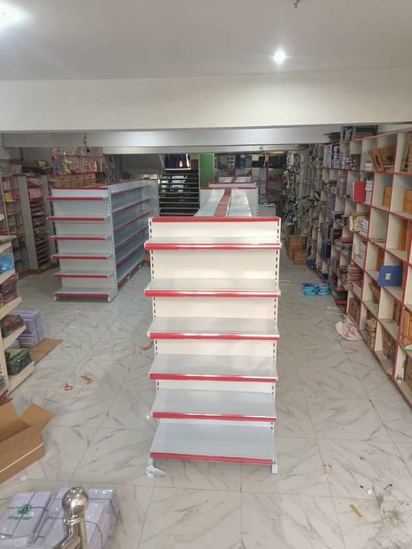 Grocery Rack/Mart Rack/Iron Shelf Rack/Used Rack/Gondola Rack For Sale 7