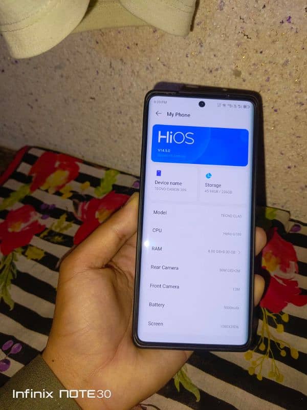 Tecno caman 30s  complete box 4