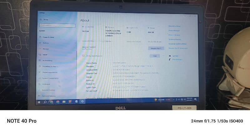 Laptop core i5, 7th gen 2