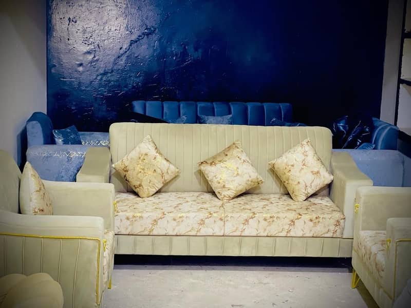 L shape Sofa / 5 Seater Sofa / Modern Comfort Sofa / Furniture 6
